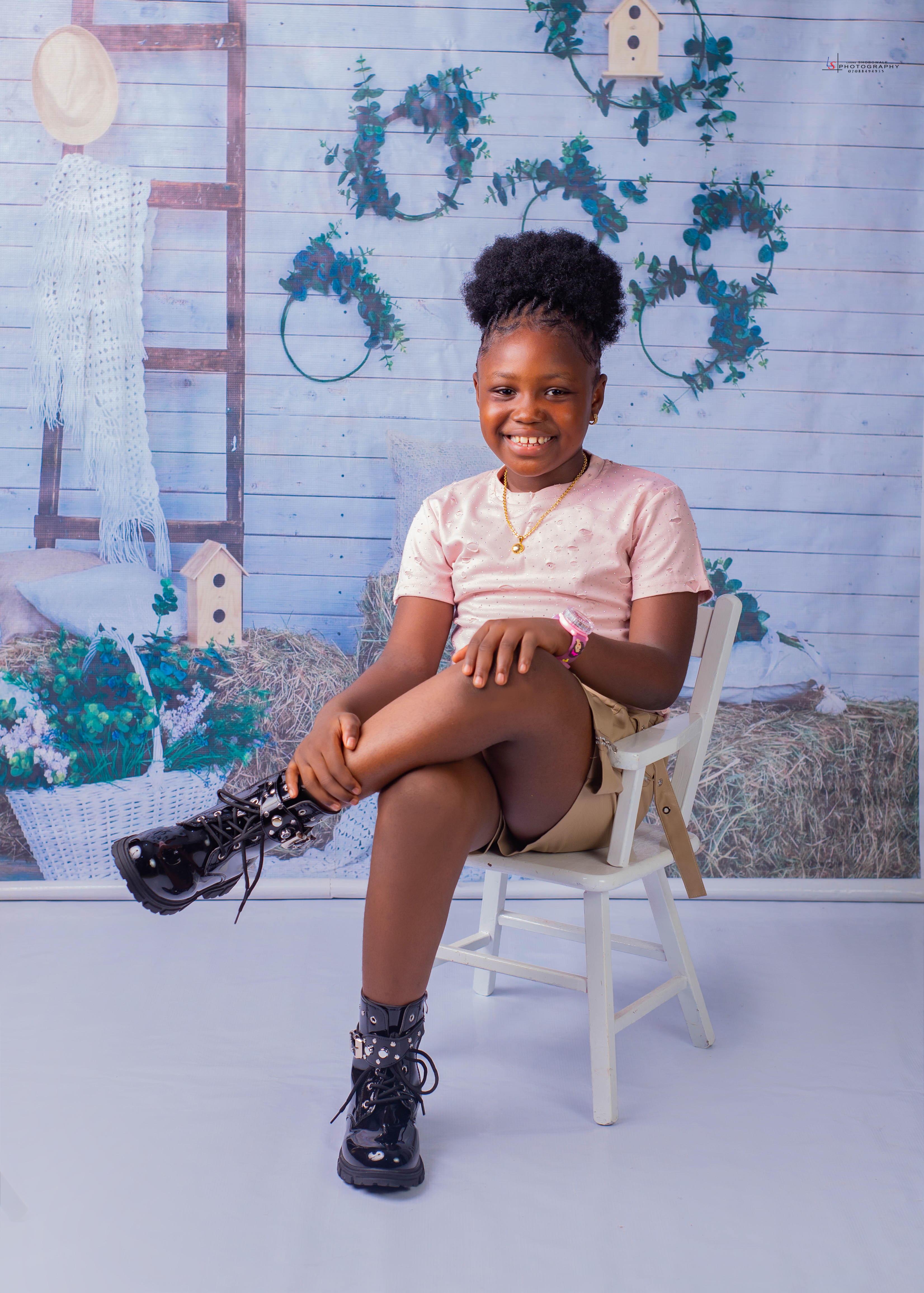 Hanifa playing happily